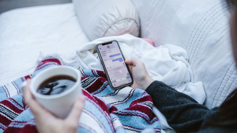 A messaging chat interface with conversation threads and direct messages