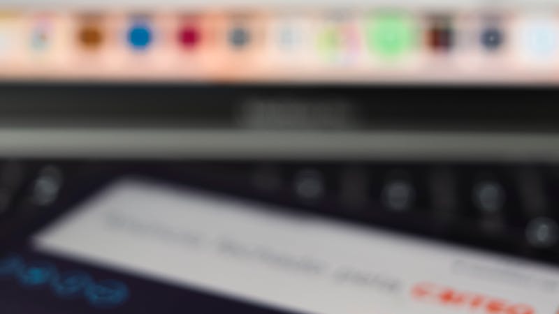 Website loading speed and performance metrics on screen