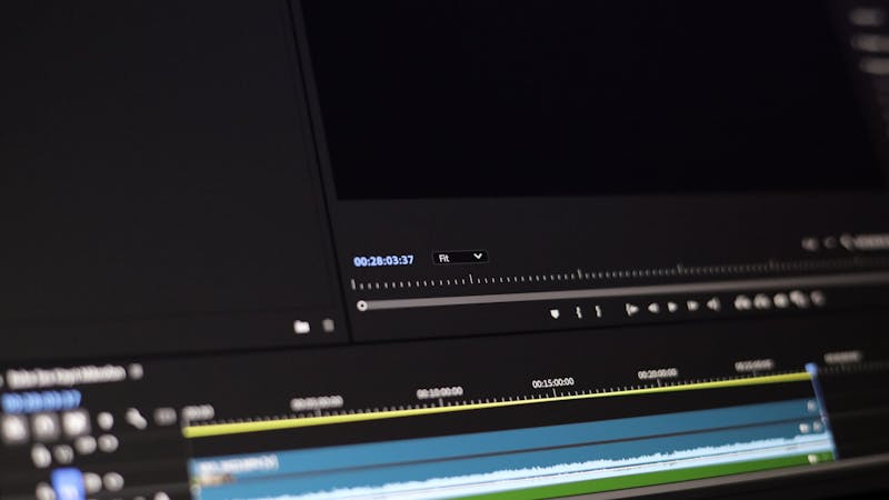 Person editing content on a digital platform with a structured editorial interface