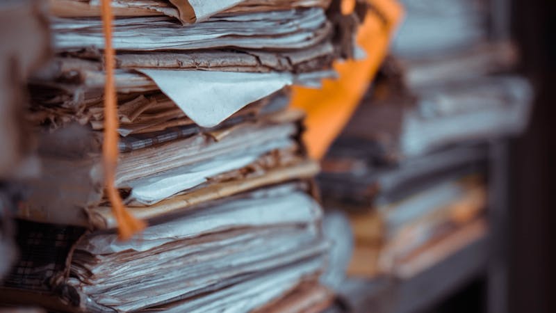 Document upload system with organized folders and file management