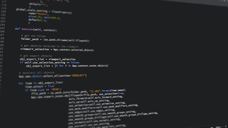 Frontend development code displayed in a code editor with syntax highlighting