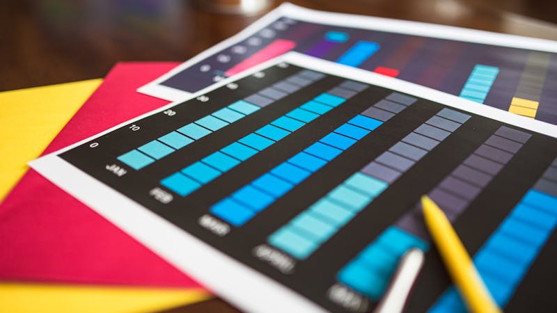 Metrics dashboard displaying key performance indicators and analytics charts