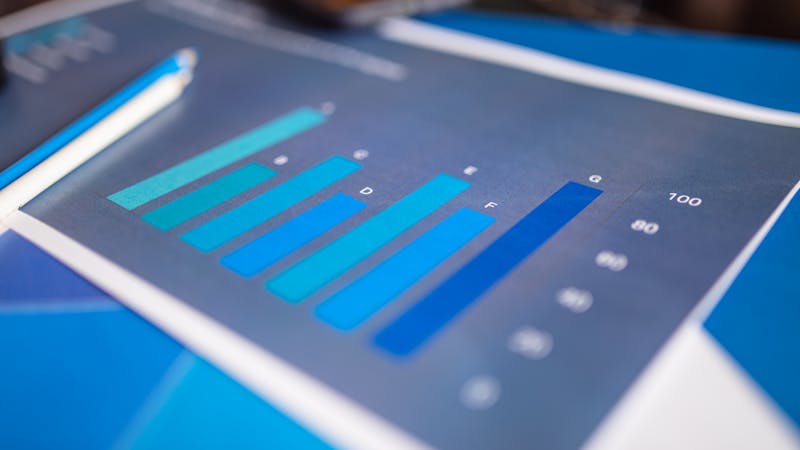 Data visualization chart showing trends and comparisons across multiple data points